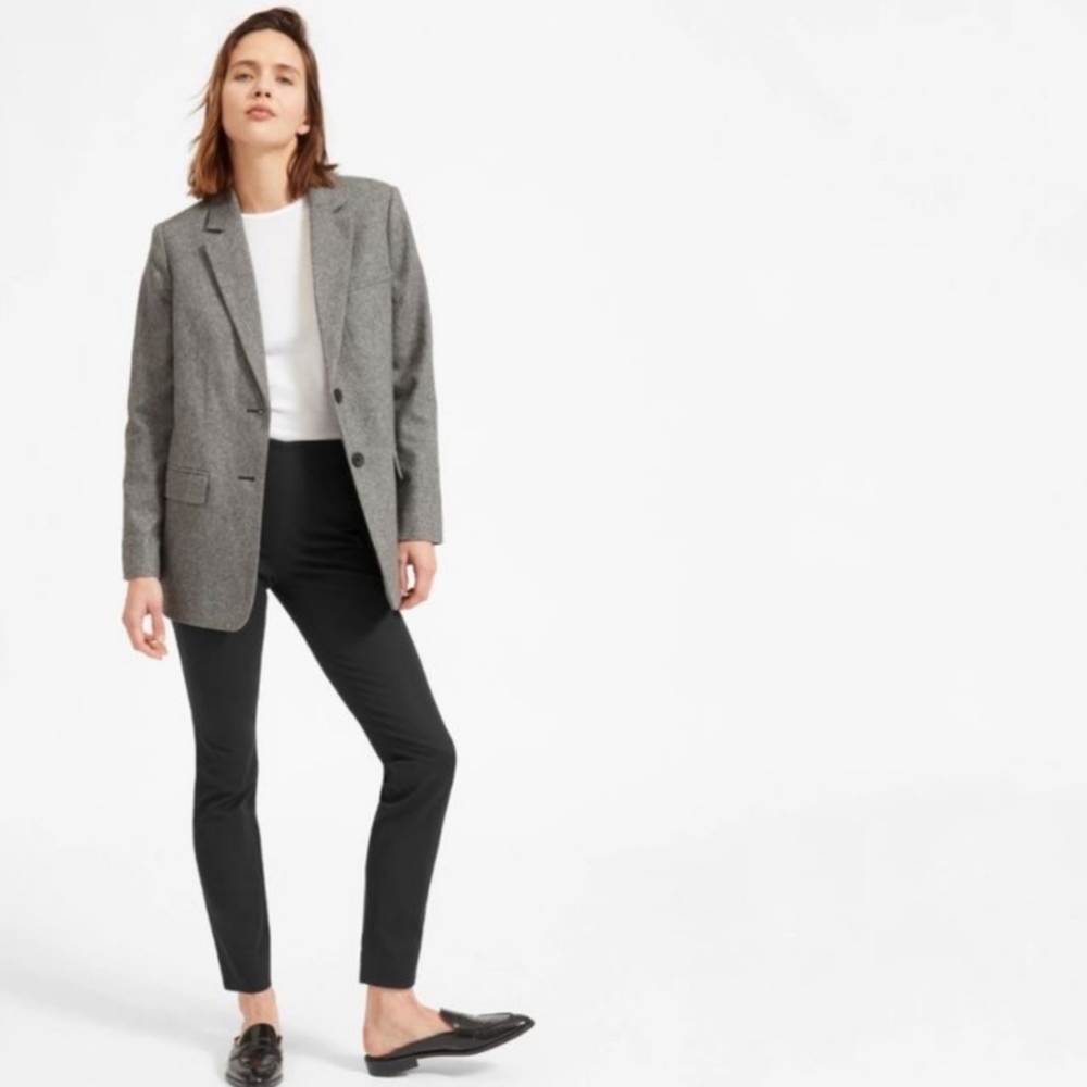 Everlane The Side Zip Black Pull on Stretch Work Casual Pants Size 6